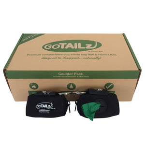 Retail Ready Counter Pack includes 18 Individual Roll & Bag Holder Dispensers